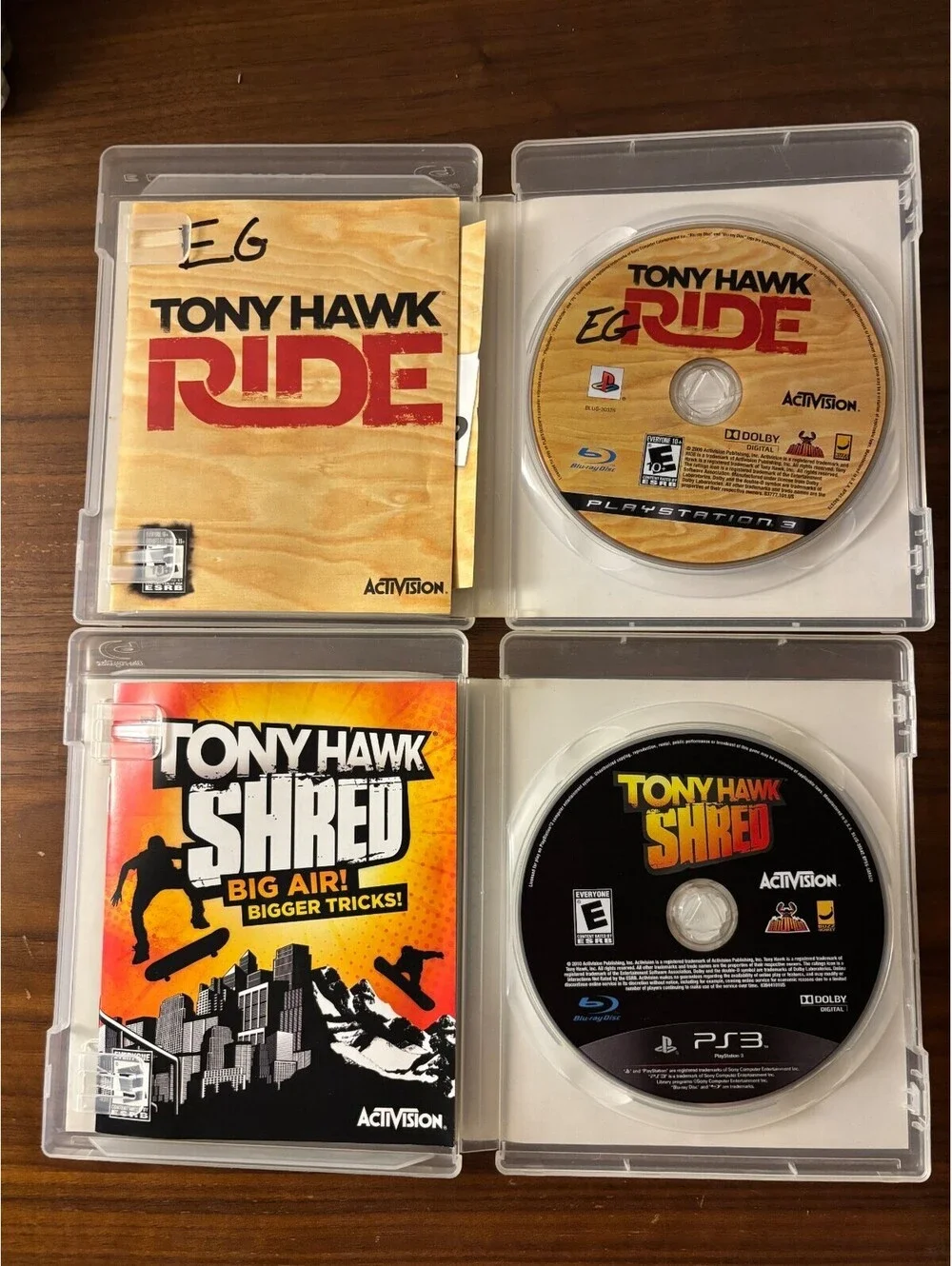 Skate, Tony Hawk & Shawn White Skateboarding Bundle of 4 (Playstation 3)